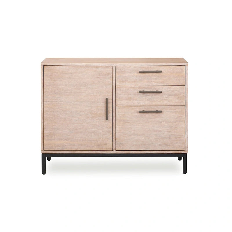 Classeur de bureau en placage de bois blanc "Mountain"