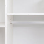 Armoire blanche moderne à 2 portes pour chambre à coucher