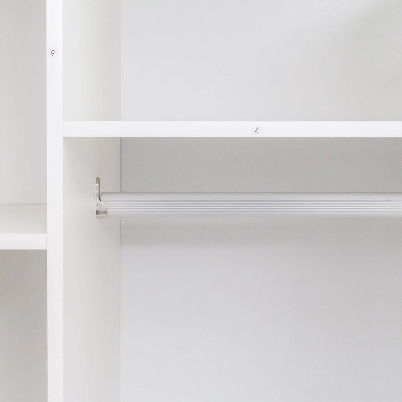 Armoire blanche moderne à 2 portes pour chambre à coucher