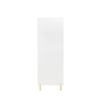Armoire blanche moderne à 2 portes pour chambre à coucher