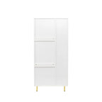 Armoire blanche moderne à 2 portes pour chambre à coucher
