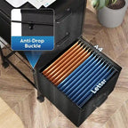 Commode à roulettes pour chambre avec 3 tiroirs - 15.7P x 15.4L x 29.5H
