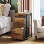 Commode à roulettes pour chambre avec 3 tiroirs - 15.7P x 15.4L x 29.5H