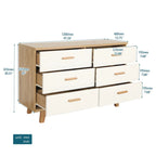 Commode à 5 tiroirs en bois de rose