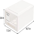 Lot de 3 tiroirs de rangement empilables