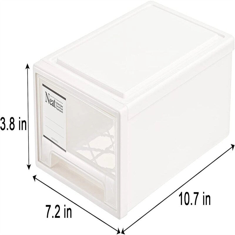 Lot de 3 tiroirs de rangement empilables