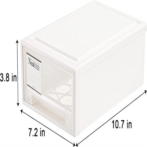 Lot de 3 tiroirs de rangement empilables