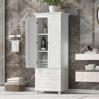 Armoire de rangement haute avec deux tiroirs
