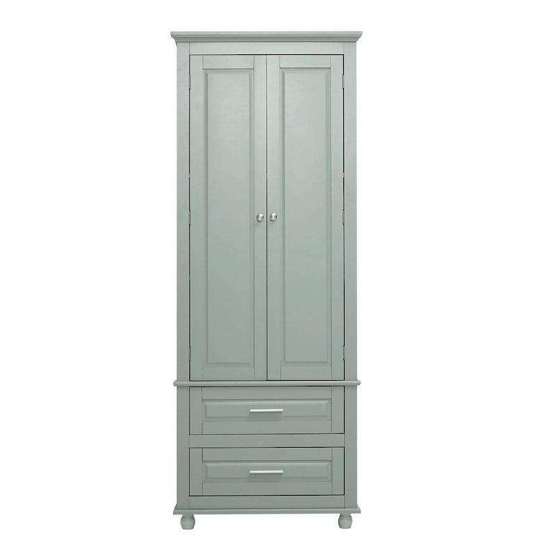 Armoire de rangement haute avec deux tiroirs