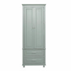 Armoire de rangement haute avec deux tiroirs