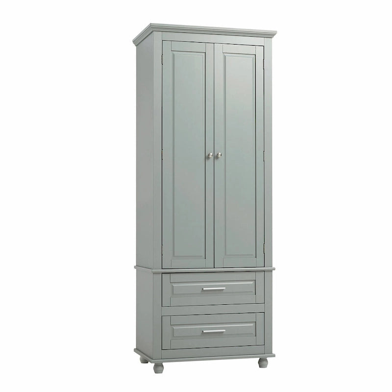 Armoire de rangement haute avec deux tiroirs