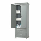 Armoire de rangement haute avec deux tiroirs