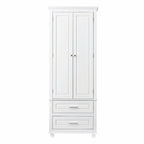 Armoire de rangement haute avec deux tiroirs