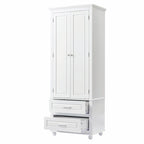 Armoire de rangement haute avec deux tiroirs
