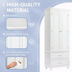 Armoire de rangement haute avec deux tiroirs