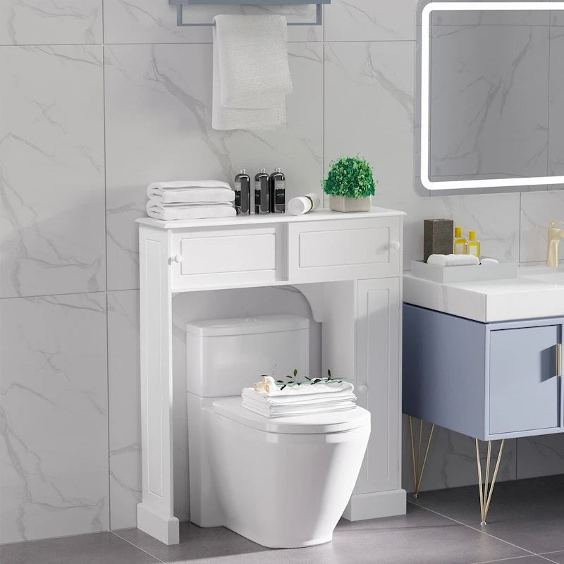 Meuble de salle de bain au-dessus des toilettes