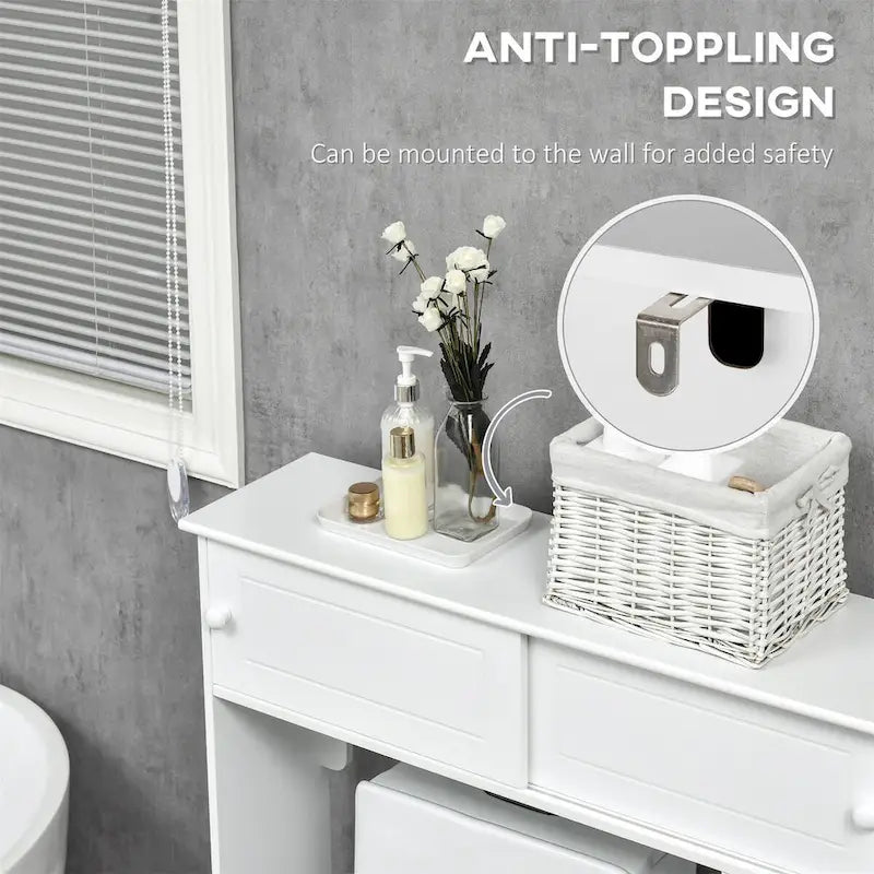 Meuble de salle de bain au-dessus des toilettes