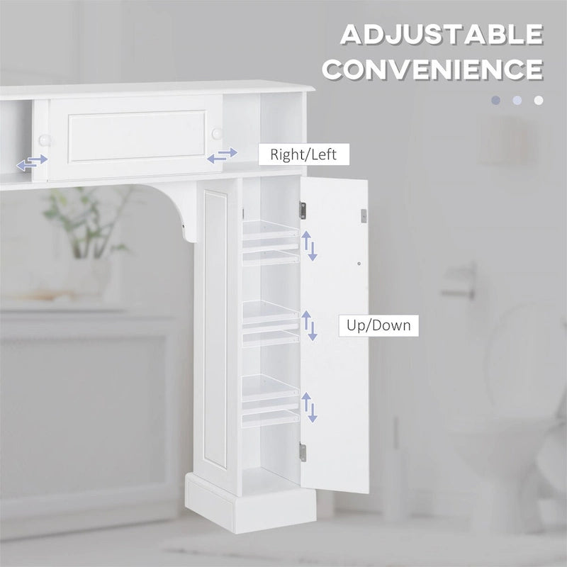 Meuble de salle de bain au-dessus des toilettes