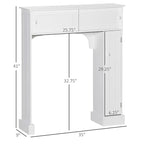 Meuble de salle de bain au-dessus des toilettes