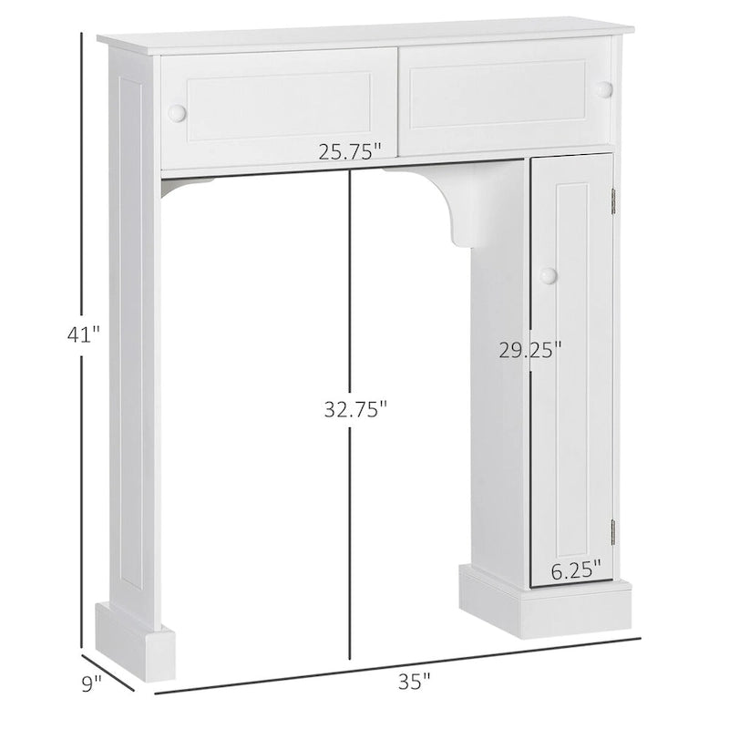 Meuble de salle de bain au-dessus des toilettes