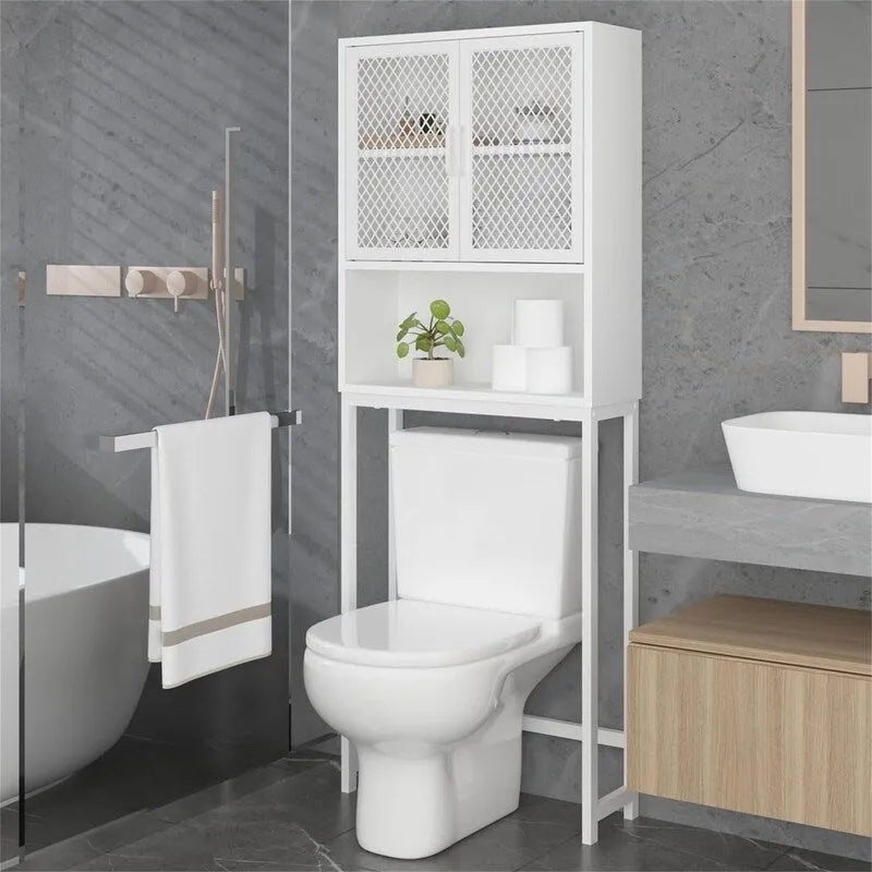 Organisateur de salle de bain au-dessus des toilettes - 9,06P x 24,8L x 65H
