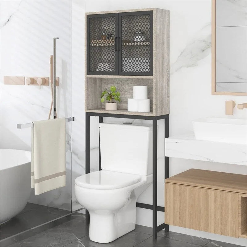 Organisateur de salle de bain au-dessus des toilettes - 9,06P x 24,8L x 65H