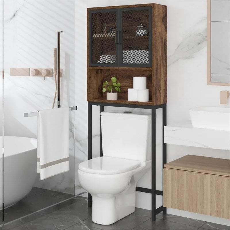 Organisateur de salle de bain au-dessus des toilettes - 9,06P x 24,8L x 65H