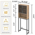 Organisateur de salle de bain au-dessus des toilettes - 9,06P x 24,8L x 65H