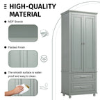 Armoire haute de rangement à deux tiroirs pour salle de bain/bureau