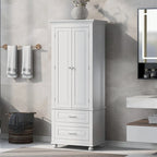 Meuble de rangement de salle de bain avec deux tiroirs