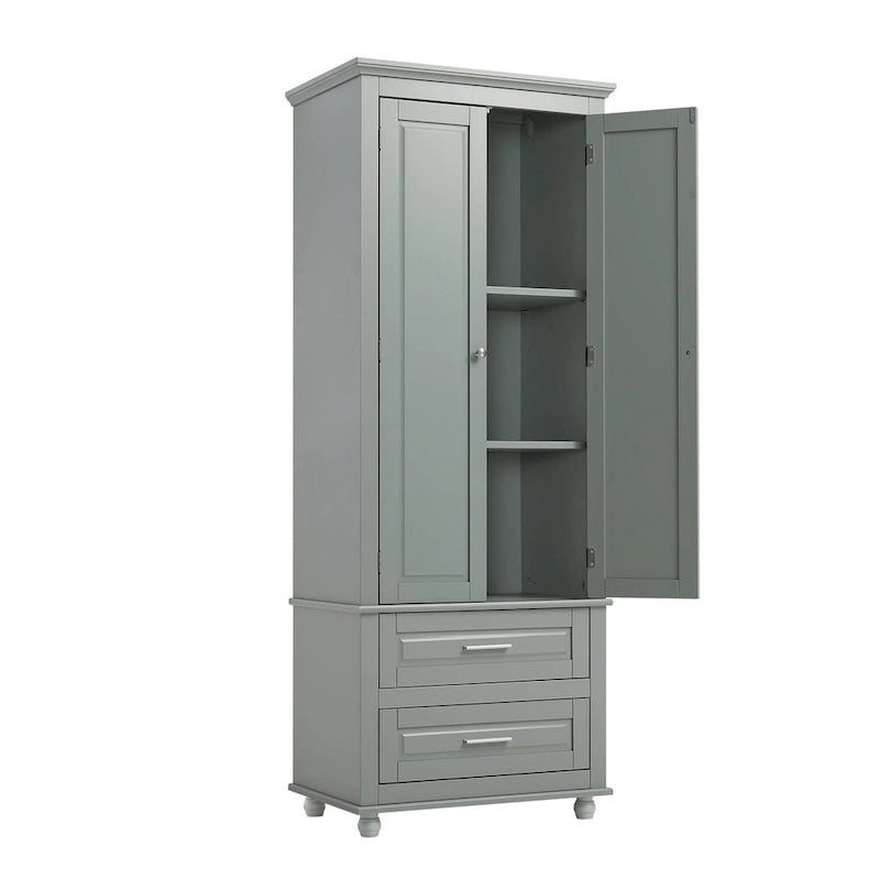 Meuble de rangement de salle de bain avec deux tiroirs