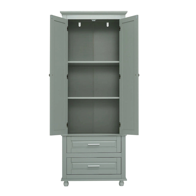 Meuble de rangement de salle de bain avec deux tiroirs