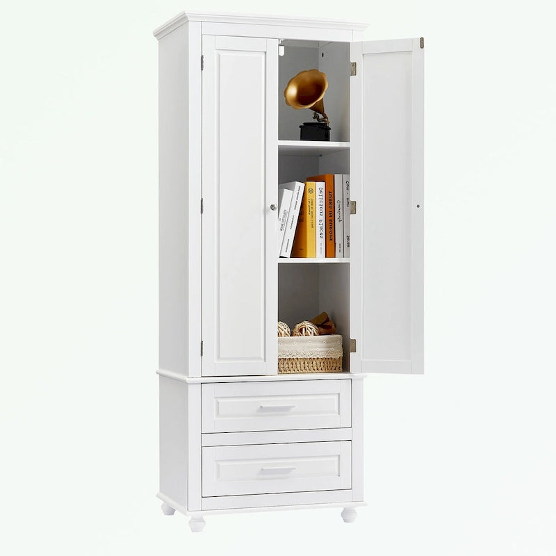 Meuble de rangement de salle de bain avec deux tiroirs