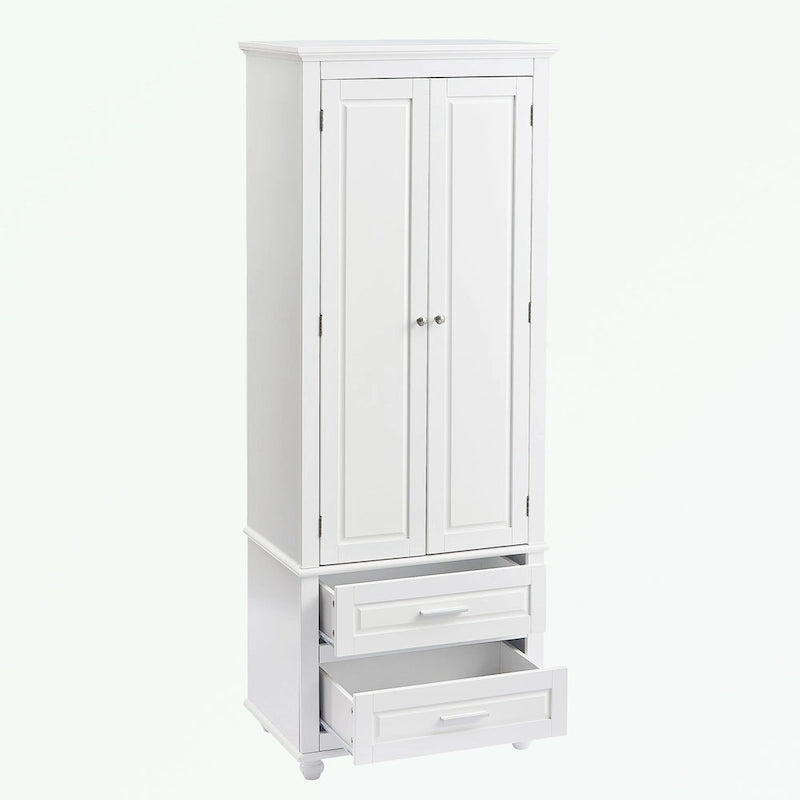 Meuble de rangement de salle de bain avec deux tiroirs