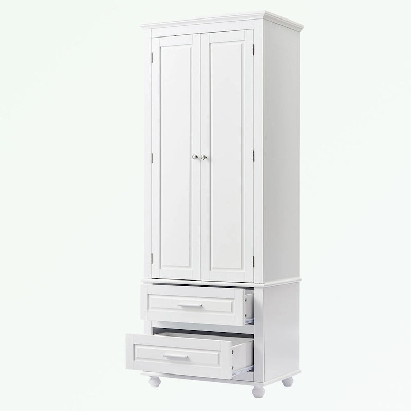 Meuble de rangement de salle de bain avec deux tiroirs