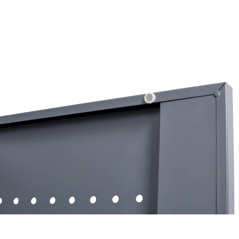 Armoires de rangement métalliques, Armoire à outils de nettoyage avec porte verrouillable, Organiseur et rangement d'outils à balai hauts, Grande armoire de rangement