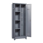 Armoires de rangement métalliques, Armoire à outils de nettoyage avec porte verrouillable, Organiseur et rangement d'outils à balai hauts, Grande armoire de rangement